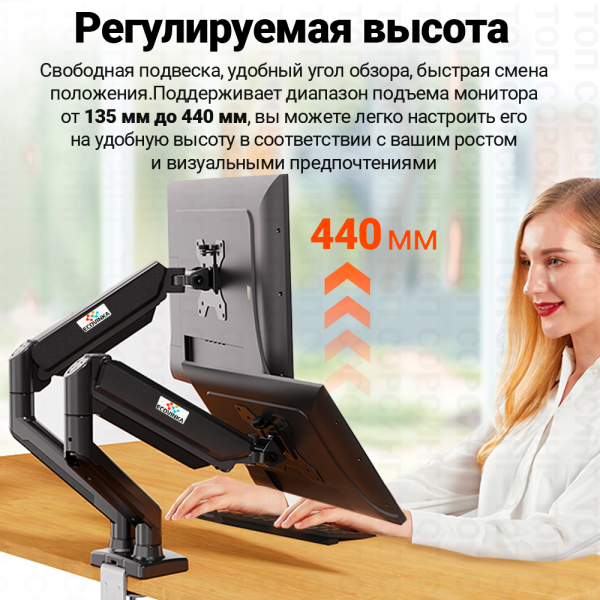 Купить ECOVINKA Стойка монитора компьютера M10-24-1.jpg
